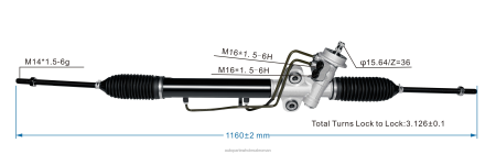 قطع غيار السيارات في عمان - رف التوجيه المعزز 0k2kk-32-110 PZ6DX2719 HYUNDAI/KIA