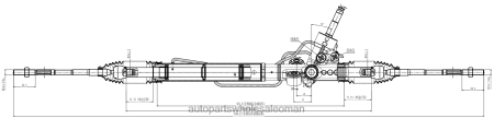 قطع غيار السيارات في عمان - رف التوجيه المعزز 34110-aj040 PZ6DX2819 SUBARU