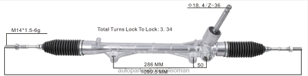 موردي قطع غيار السيارات - رف التوجيه المعزز 4410a770 PZ6DX2556 MITSUBISHI