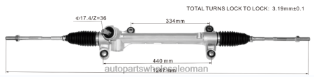 قطع غيار السيارات الجمله - رف التوجيه المعزز 45510-02490 PZ6DX2442 TOYOTA