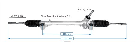 موزعين قطع غيار السيارات - رف التوجيه المعزز 45510-0d560 PZ6DX2507 TOYOTA