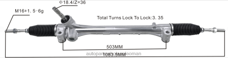 موزعين قطع غيار السيارات - رف التوجيه المعزز 45510-58080 PZ6DX2457 TOYOTA
