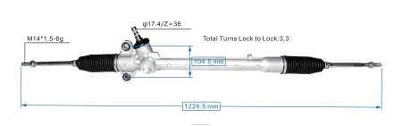 قطع غيار السيارات عمان - رف التوجيه المعزز 45510-BZ360 PZ6DX2501 TOYOTA