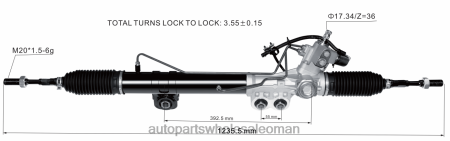 موردي قطع غيار السيارات - رف التوجيه المعزز 49001-1lb3b 49001-1lb2a 49001-1lb2b 49001-1lb3a PZ6DX2576 NISSAN