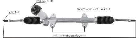 قطع غيار السيارات الجمله - رف التوجيه المعزز 56500-1x500 PZ6DX2722 HYUNDAI/KIA