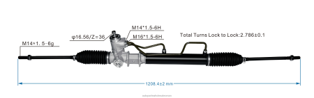 قطع غيار السيارات عمان - رف التوجيه المعزز 57700-29100 PZ6DX2731 HYUNDAI/KIA
