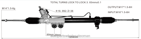قطع غيار السيارات الجمله - رف التوجيه المعزز 8-98229842 PZ6DX2612 ISUZU